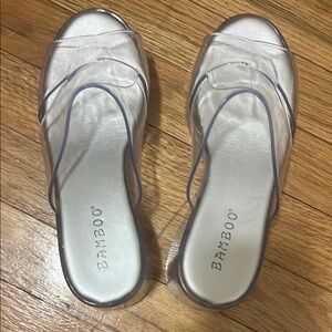 Bamboo Women's Clear Slide Sandals